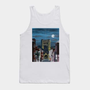 Norman Tower in the Moonlight Painting Tank Top